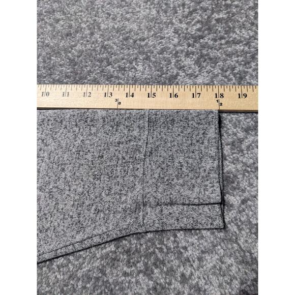 Cacique Tunic Top Women 28 Gray Heather Crossover V-Neckline Hi Low Hem Soft P12 - Picture 11 of 11